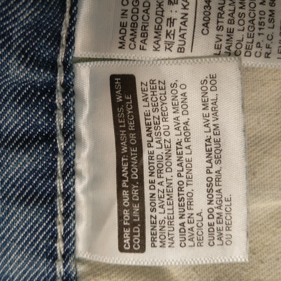 Levi's 511 men's classic slim fit Denim blue jeans 32×32 Mid rise straight leg - Picture 9 of 16